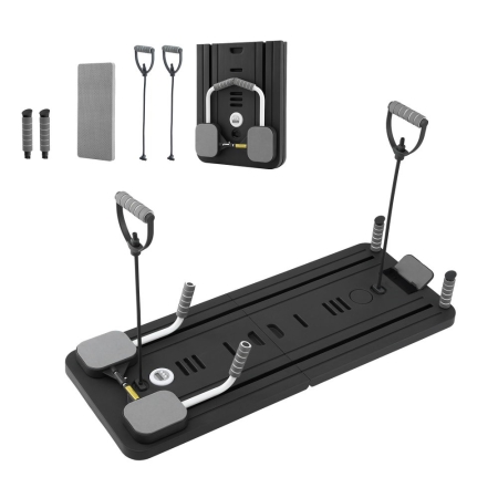 Everfit Pilates Board Foldable Reformer Multi Functional Exercise Trainer Black Everfit Pilates Board Foldable Reformer Multi Functional Exercise Trainer Black