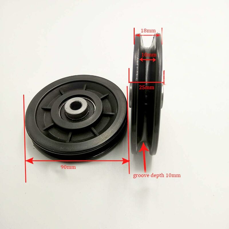 90Mm Bearing Nylon Pulley