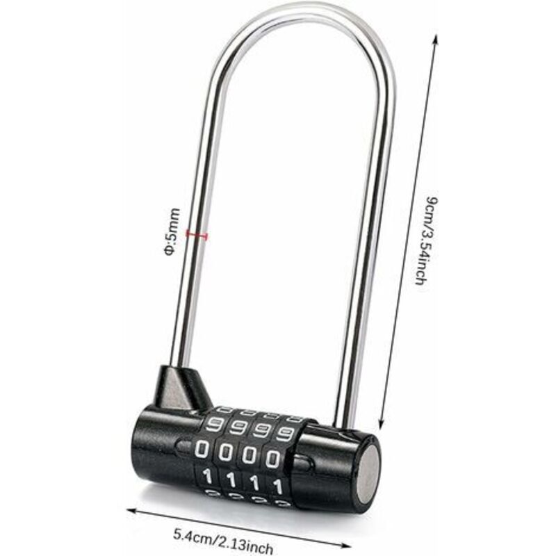 Master Lock Combination Padlock Digital Password Padlock 4 Digit Combination Lock For Gym