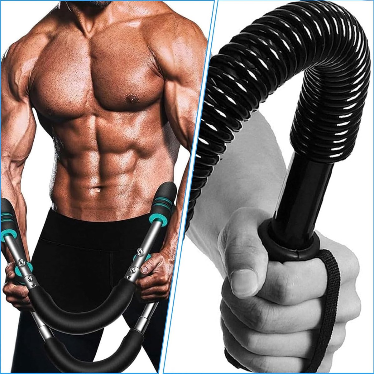 Arm Trainer - U-Shaped Twister - Adjustable Chest Enlarger with 3 Resistance Levels - Detachable Fitness Chest Enlarger - Portable Arm