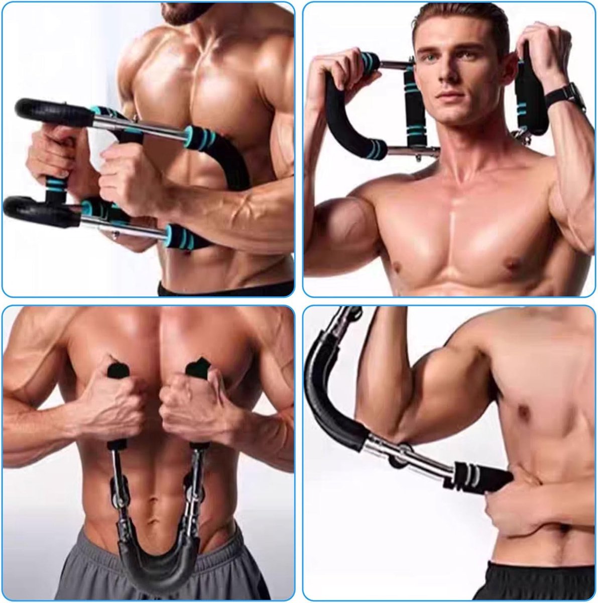 Arm Trainer - U-Shaped Twister - Adjustable Chest Enlarger with 3 Resistance Levels - Detachable Fitness Chest Enlarger - Portable Arm