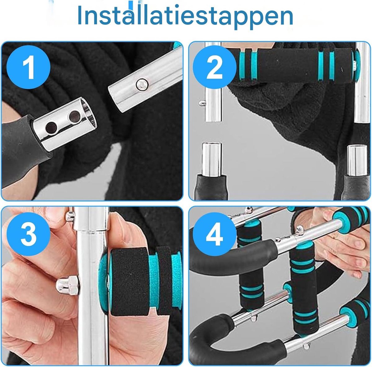 Arm Trainer - U-Shaped Twister - Adjustable Chest Enlarger with 3 Resistance Levels - Detachable Fitness Chest Enlarger - Portable Arm