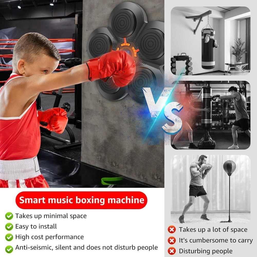 Smart Electric Boxing Trainer with Speaker