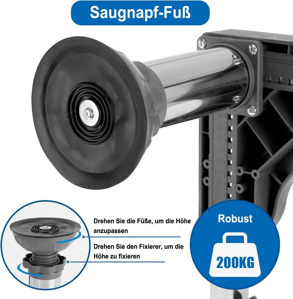 Washing machine base with vibration-damping legs