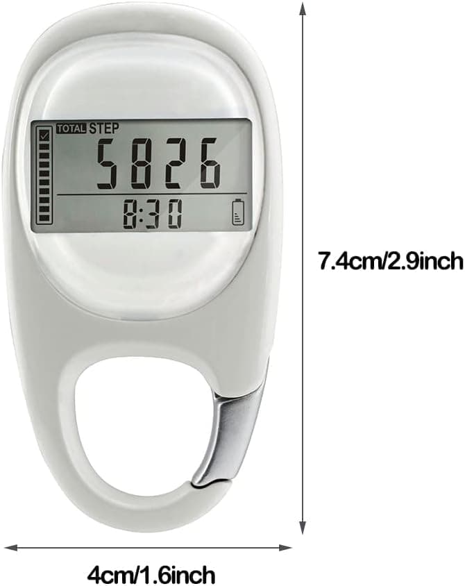 3D Pedometer with LED Display for Running and Walking