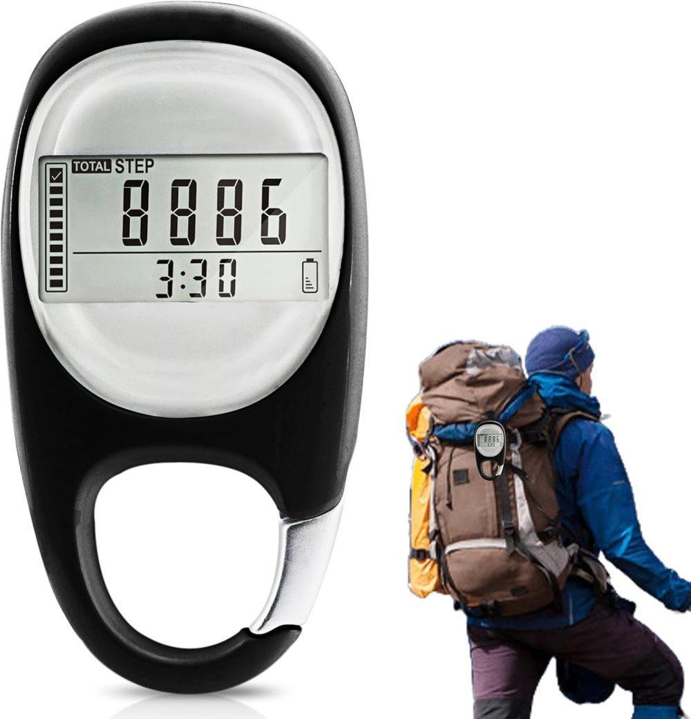 3D Pedometer with LED Display for Running and Walking