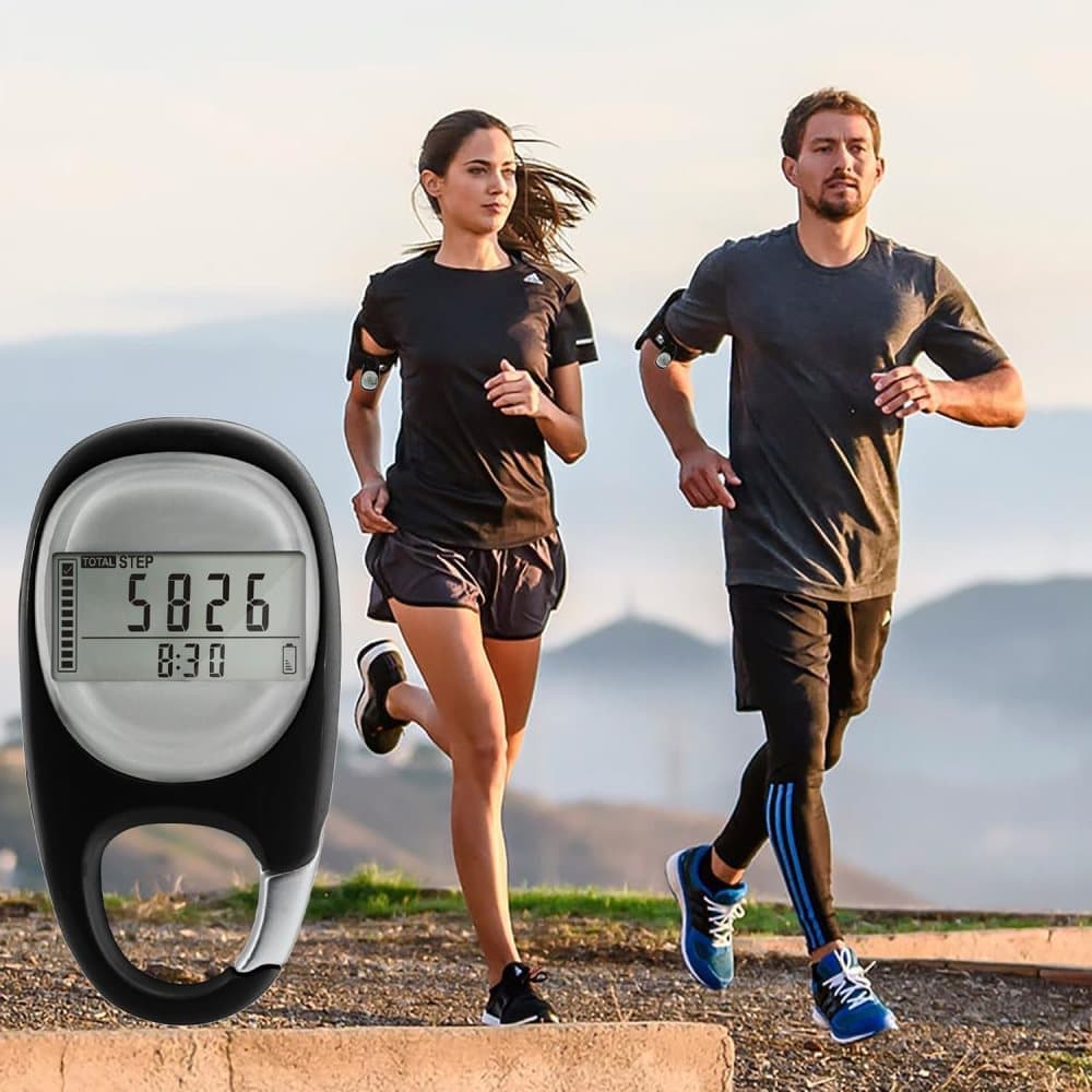 3D Pedometer with LED Display for Running and Walking