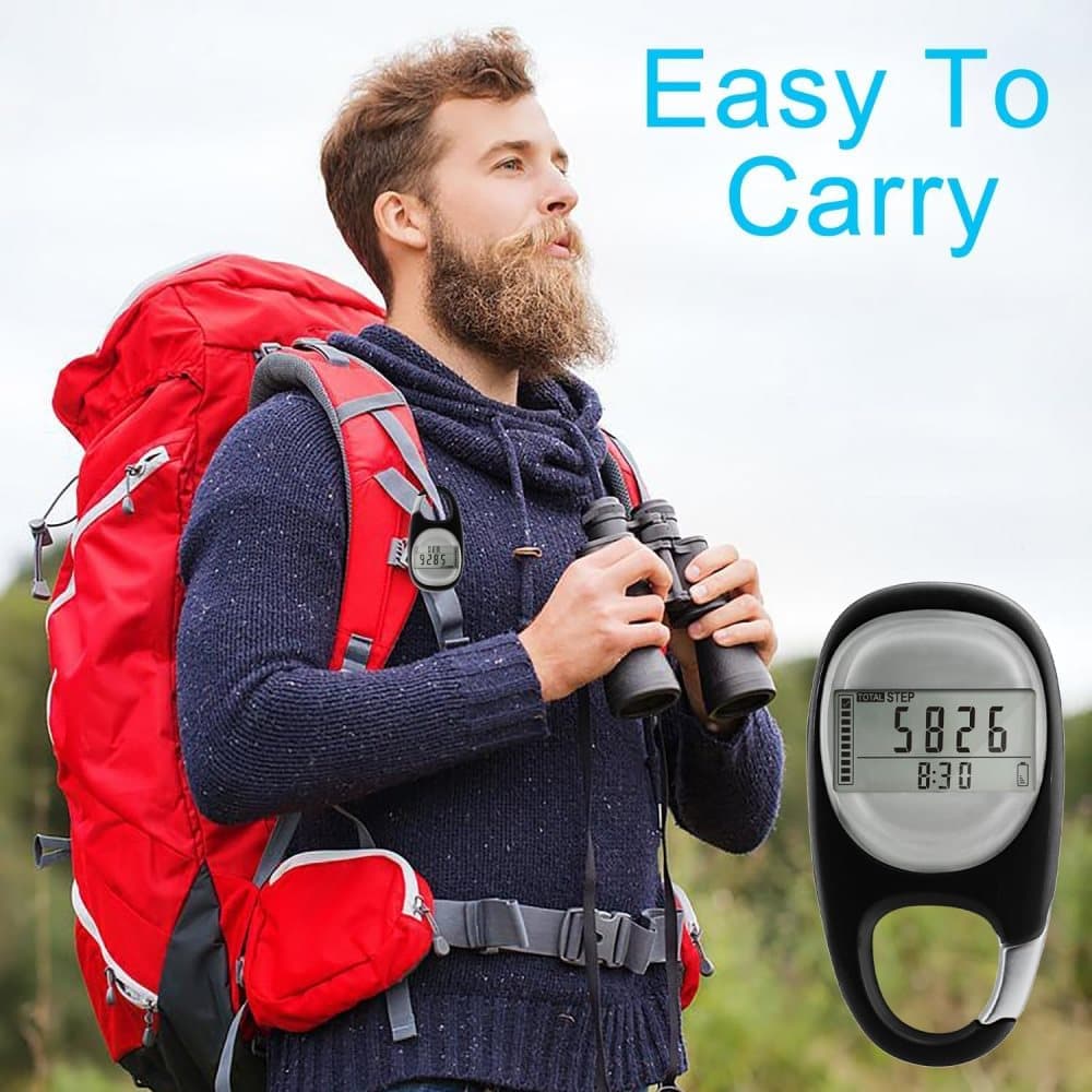 3D Pedometer with LED Display for Running and Walking