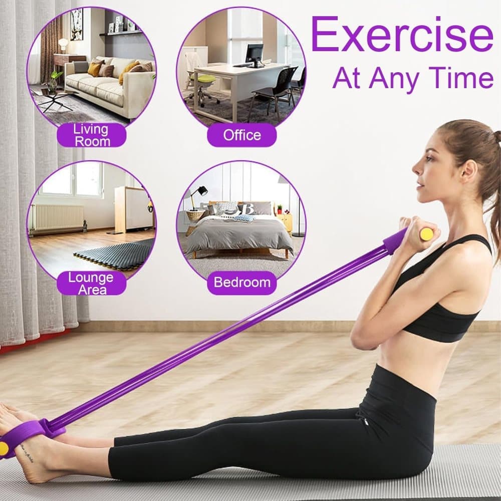 Purple Abdominal Trainer Exercise Band for Sit-Up Training