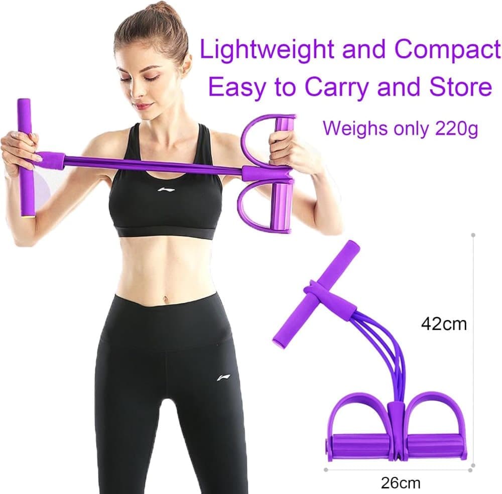 Purple Abdominal Trainer Exercise Band for Sit-Up Training