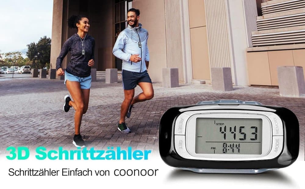 3D Pedometer with Large Easy-to-Read Display