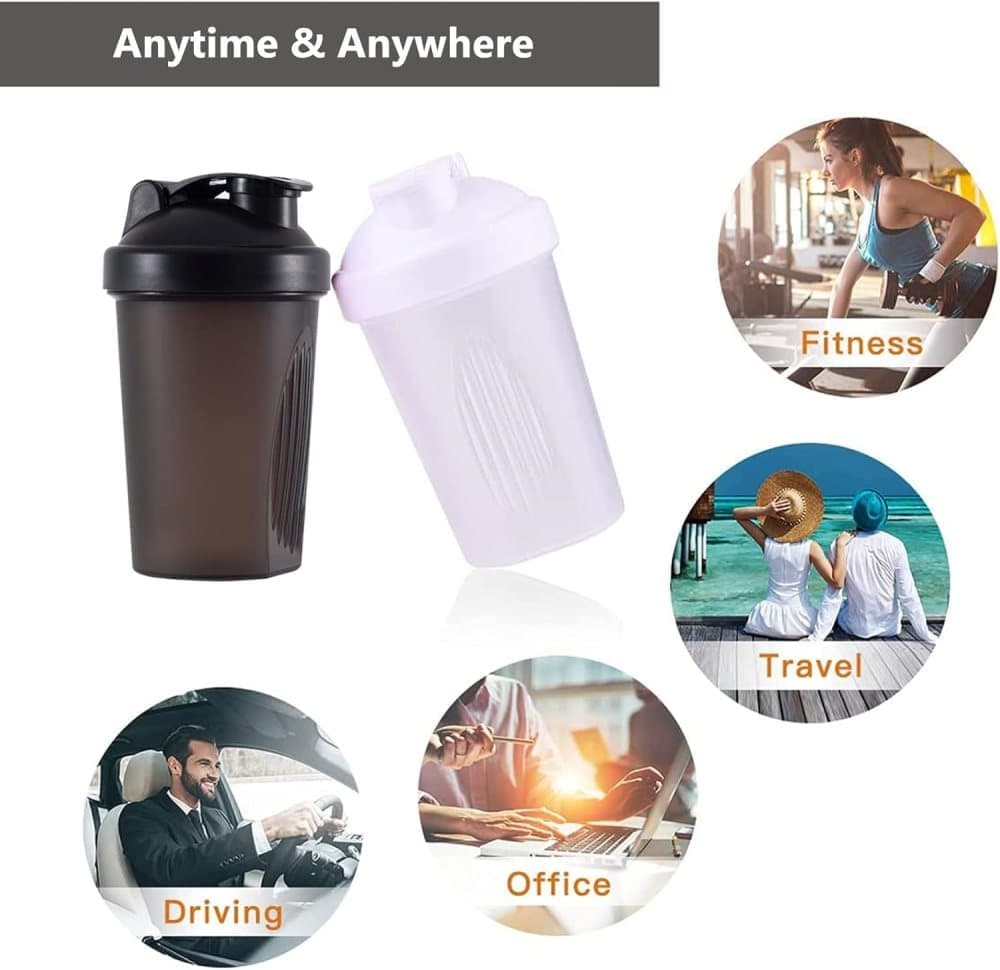400ml Protein Shaker with Leak-proof Design