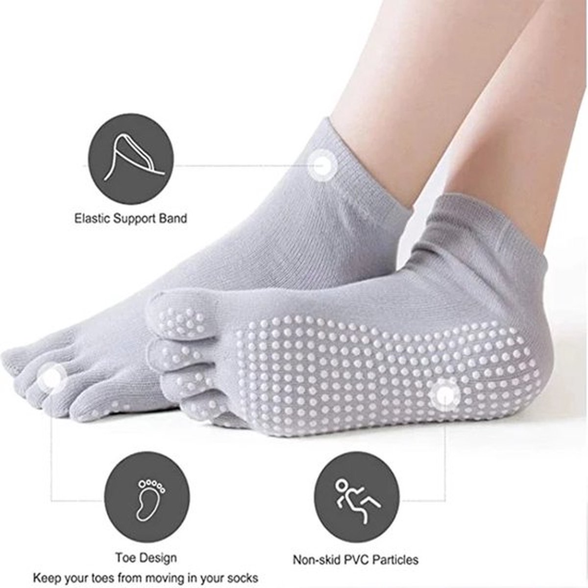 Full Toe Yoga Socks