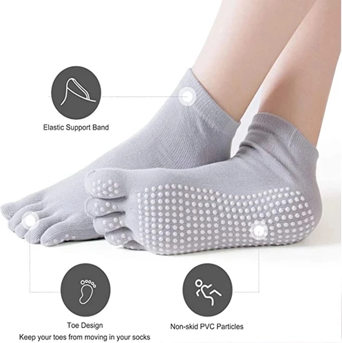 Full Toe Yoga Socks