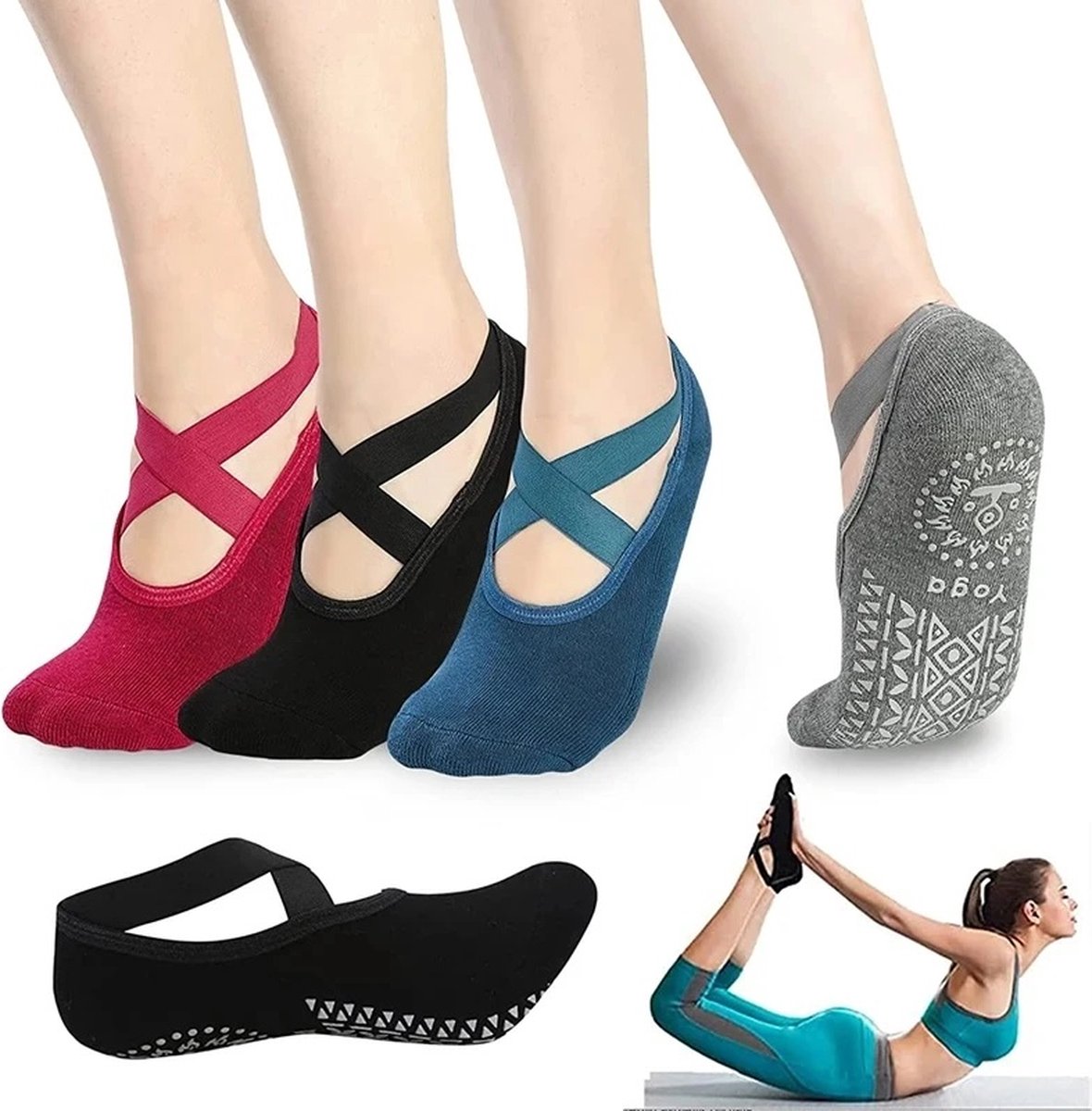Closed Toe Yoga Socks