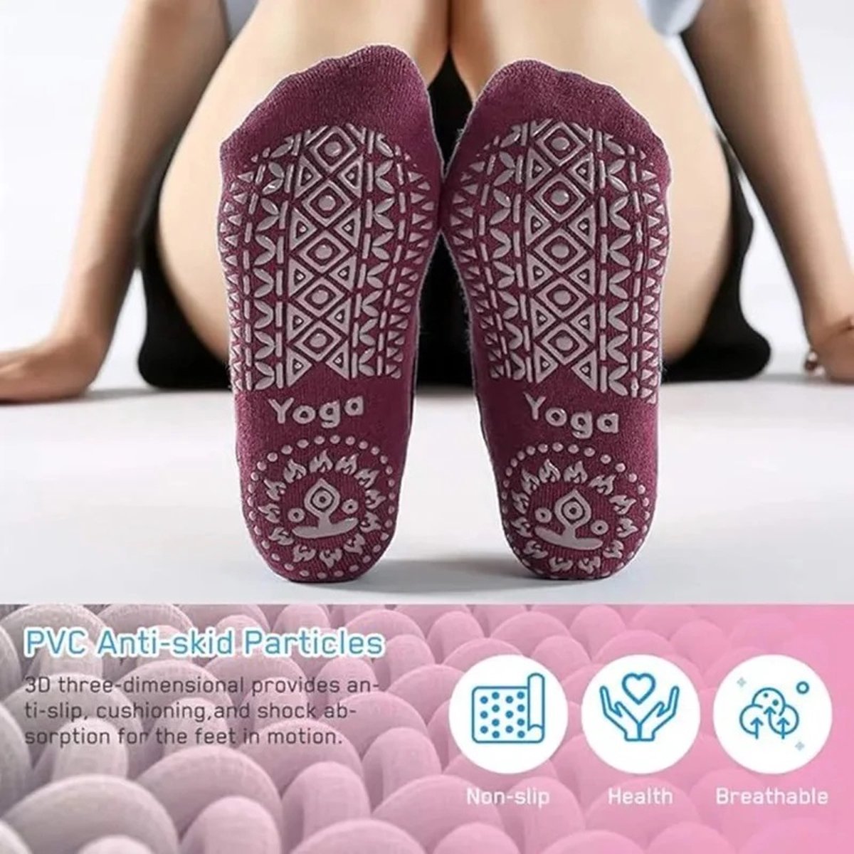 Closed Toe Yoga Socks