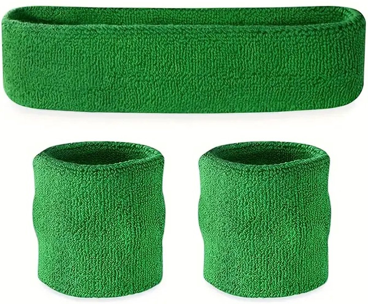 3-Piece Set of Headband & 2x Wristband Set