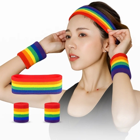 Set of Headband & 2x Wristbands Set Set of Headband & 2x Wristbands Set
