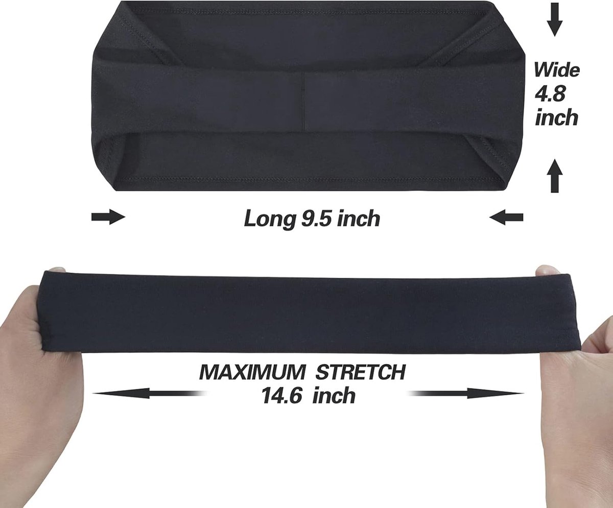 Men%27s Headbands - 5-pack - Sweat-wicking headbands for men - Suitable for running