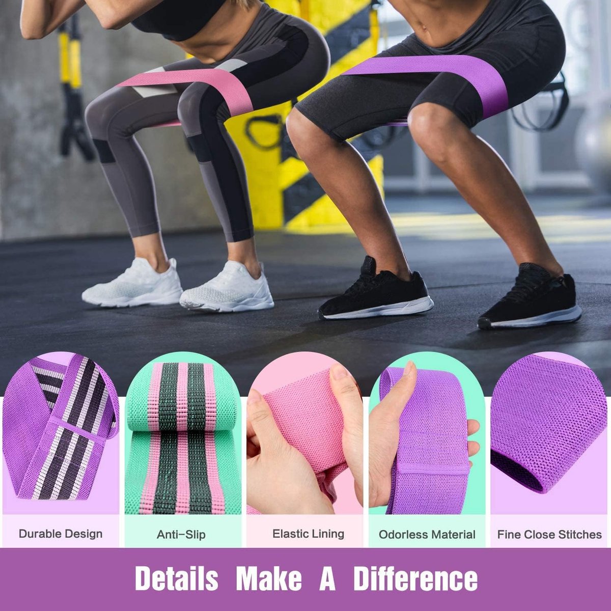 Resistance Bands - Resistance Band - Fitness Elastics - Non-slip