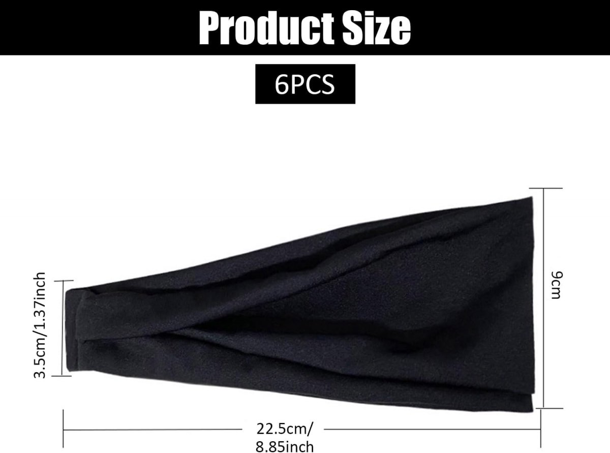 pieces - Headband - elastic sports headbands - sports headbands - for men and women - moisture-wicking hairband - for sports