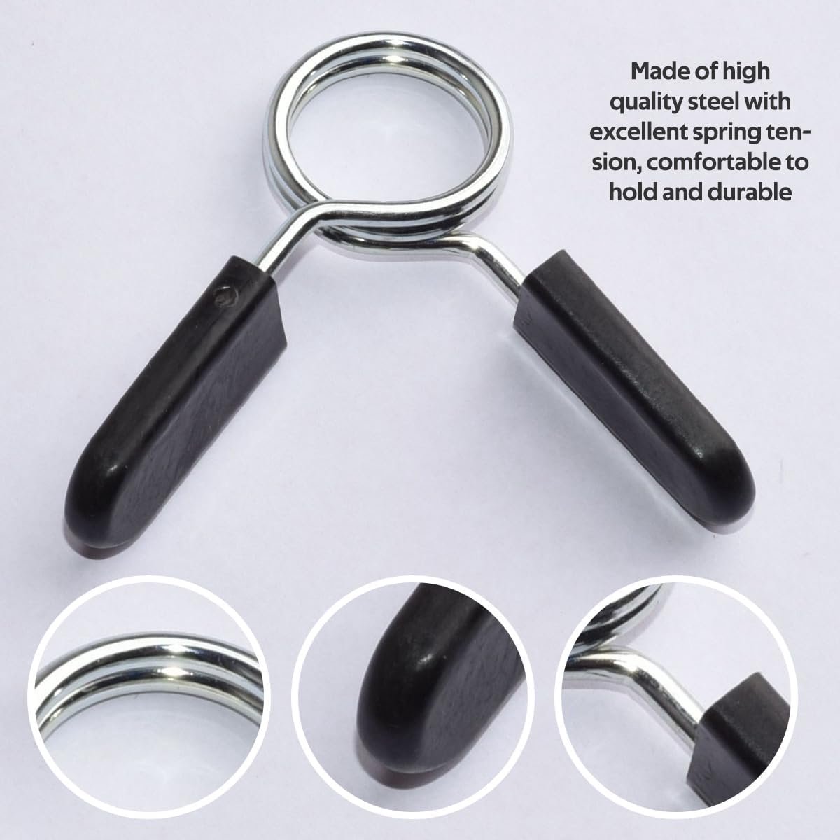 pieces - Barbell Clamp - 3 cm - Spring Barbell Clamp - Dumbbell Clip - Spring Clips for Weights - Barbell Bars - Clamp Ring - Spring Clips - Locking Clip Ring Bodybuilding - for Weightlifting