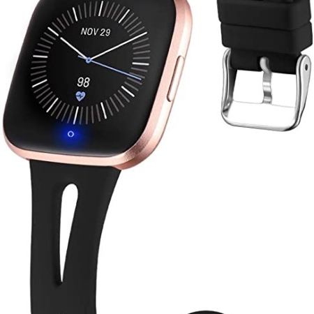 Fitbit Versa 2 Band Compatible Replacement Strap 3 Pack Black Silicone for Fitbit Versa Versa Lite SE Smartwatch Fitbit Versa 2 Band Compatible Replacement Strap 3 Pack Black Silicone for Fitbit Versa Versa Lite SE Smartwatch