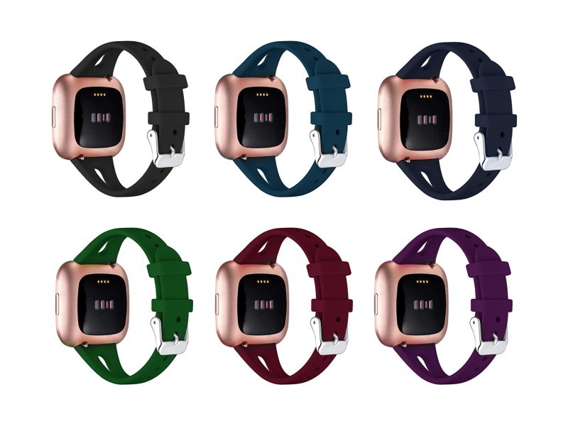 Fitbit Versa 2 Band Compatible Replacement Strap 3 Pack Black Silicone for Fitbit Versa Versa Lite SE Smartwatch
