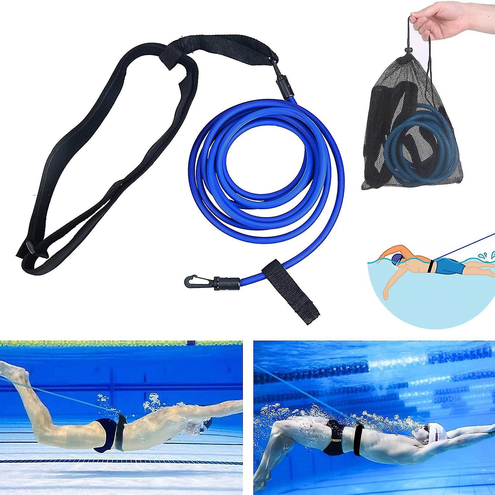 Adjustable swimming belt for pool