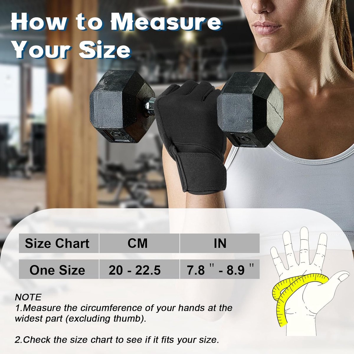 Fitness Gloves - Sports Gloves - Fingerless Gloves - Running Gloves - Unisex - Breathable and comfortable - With wrist support - Suitable for weightlifting