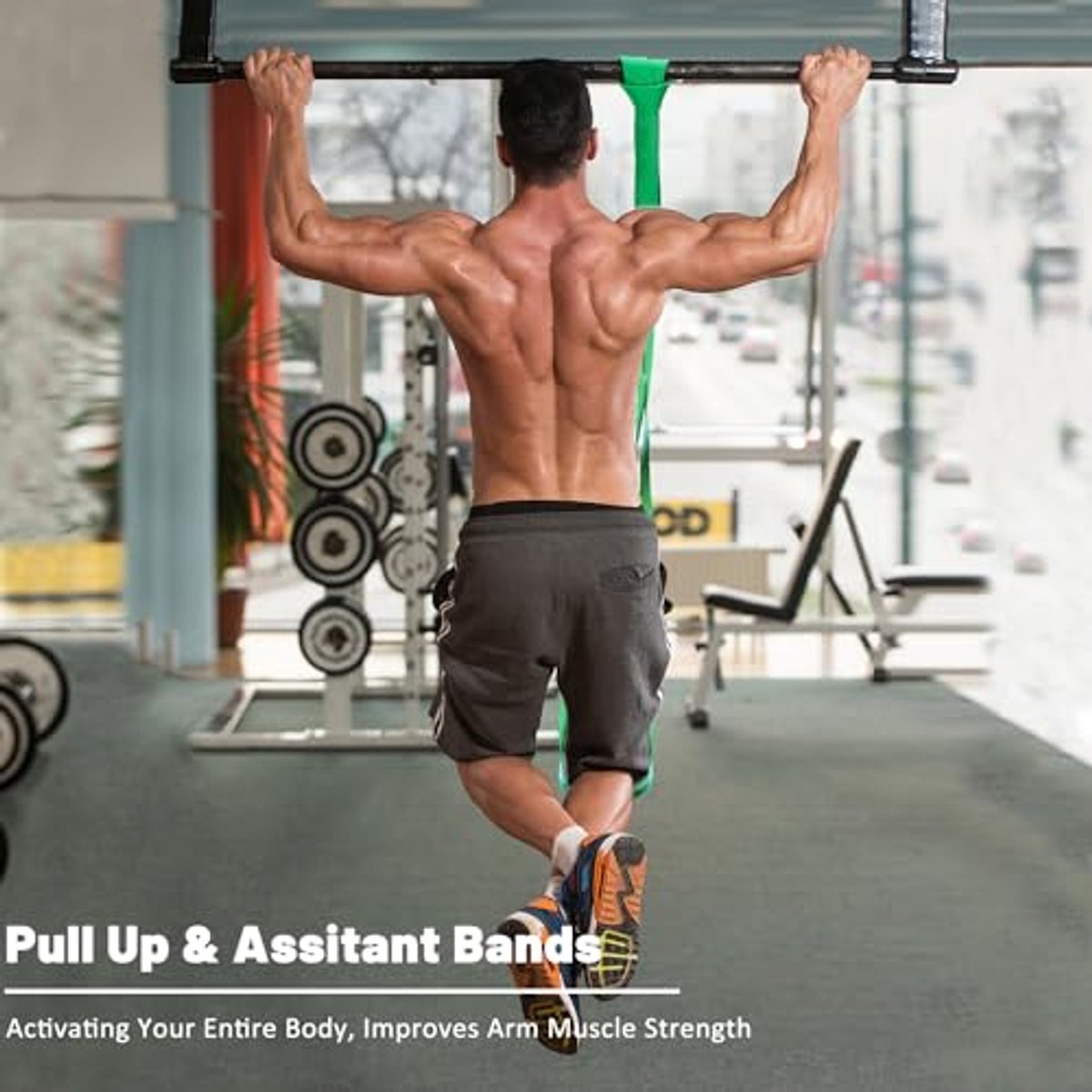 Resistance Bands - Pull-up Bands - Training Bands - Fitness Bands - Set of 5 Bands - 5 Different Resistances - Set for Training