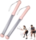 2-Pack Cordless Battle Ropes - Battle Rope - Fitness Rope - Soft Grip - For Home Gym & HIIT - Portable Arm and Core Trainer - Pink 2-Pack Cordless Battle Ropes - Battle Rope - Fitness Rope - Soft Grip - For Home Gym & HIIT - Portable Arm and Core Trainer - Pink