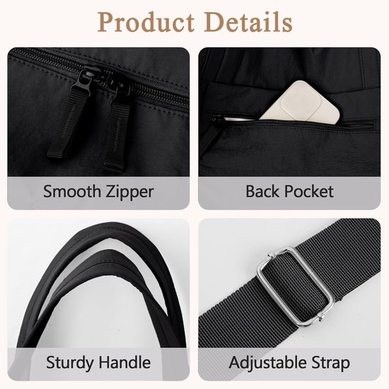 Sports Bag - Waterproof Travel Bag - 24 Liter Carry Bag - Zippered - Lightweight and Durable - Suitable for Gym