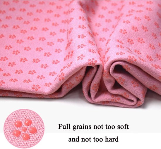 Yoga towel - Yoga towel - Yoga towel - Moisture-regulating and non-slip - Yoga towel - Quick-drying yoga mat fabric - Breathable yoga mat with mesh storage bag - Suitable for hot yoga