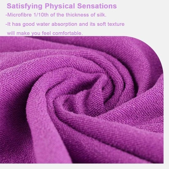 Yoga towel - Yoga towel - Yoga towel - Moisture-regulating and non-slip - Yoga towel - Quick-drying yoga mat fabric - Breathable yoga mat with mesh storage bag - Suitable for hot yoga