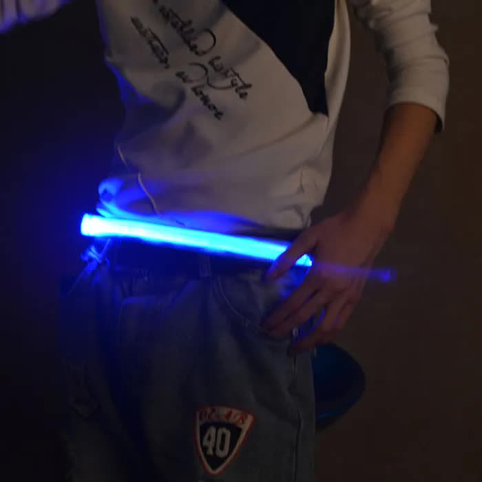 Reflective Waist Belt – USB Rechargeable LED Safety Belt for Cycling