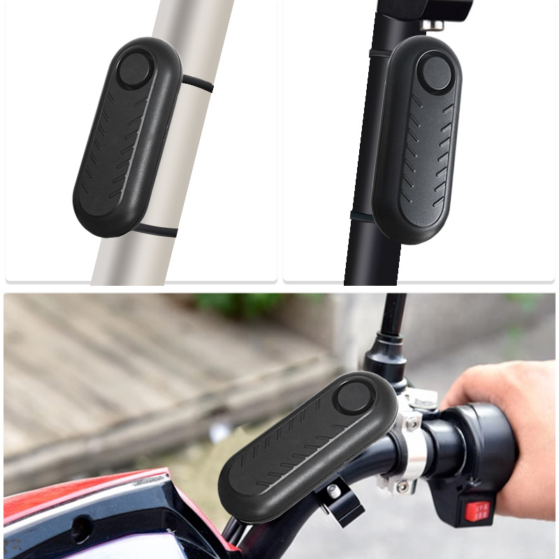 Bicycle Alarm - Bicycle Alarm with Remote Control - 110dB Anti-Theft Alarm with Vibration Sensor and Remote Control - Wireless
