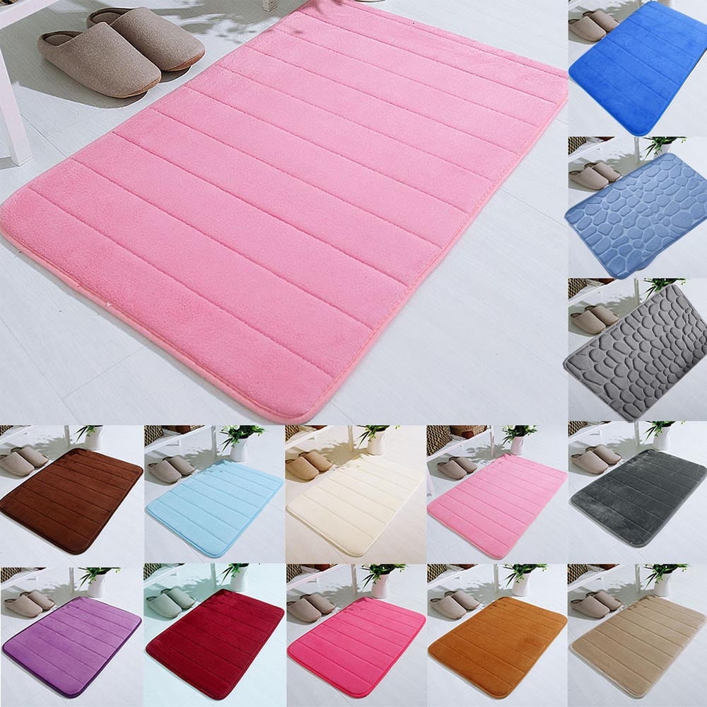 Dmlowu Bathroom Rugs - Ultra Absorbent Non-Slip Floor Bath Mat