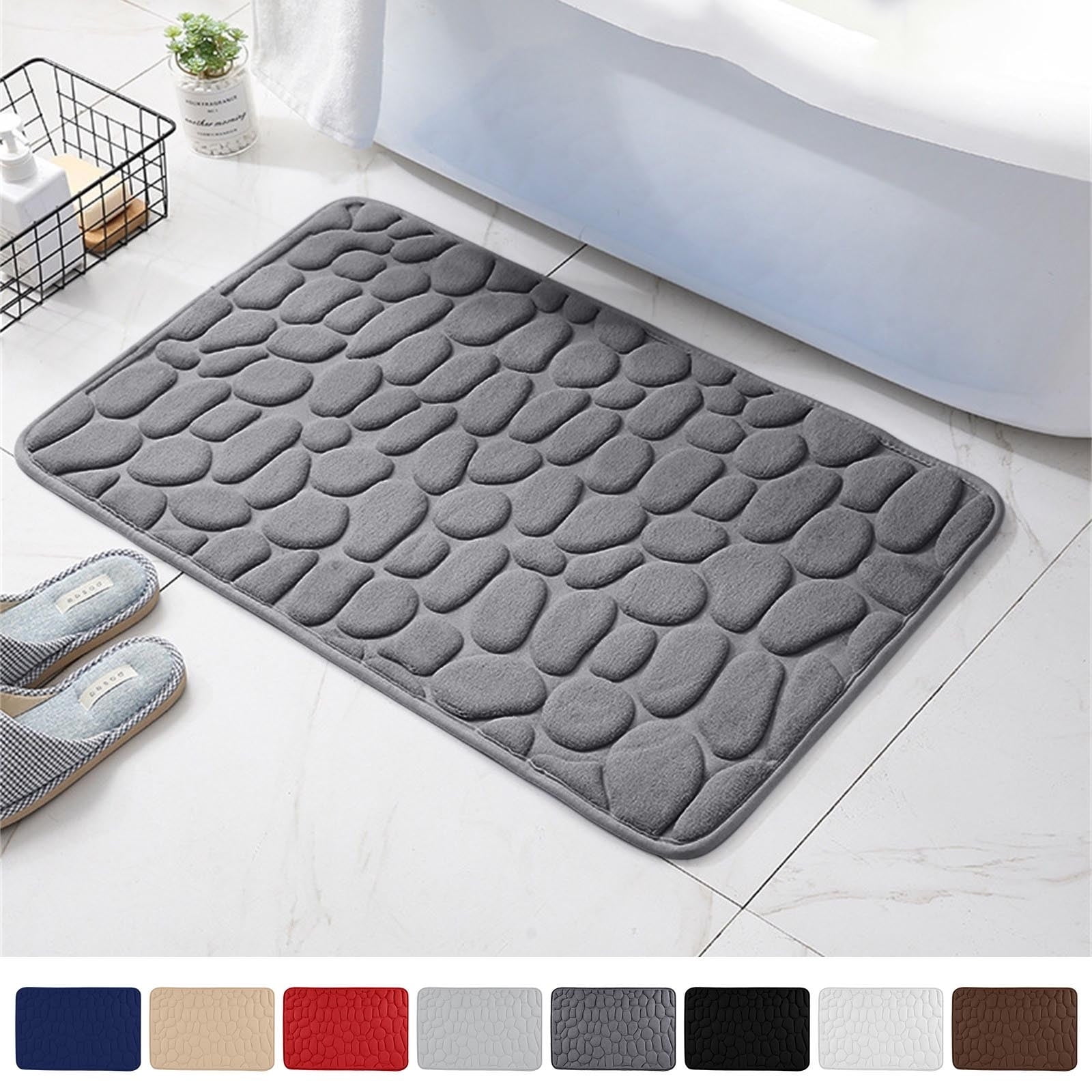 Dmlowu Bathroom Rugs - Ultra Absorbent Non-Slip Floor Bath Mat