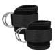 Billbianc Adjustable Polyester Ankle Straps for Cable Machine Kickbacks (2 Pack) Black Billbianc Adjustable Polyester Ankle Straps for Cable Machine Kickbacks (2 Pack) Black