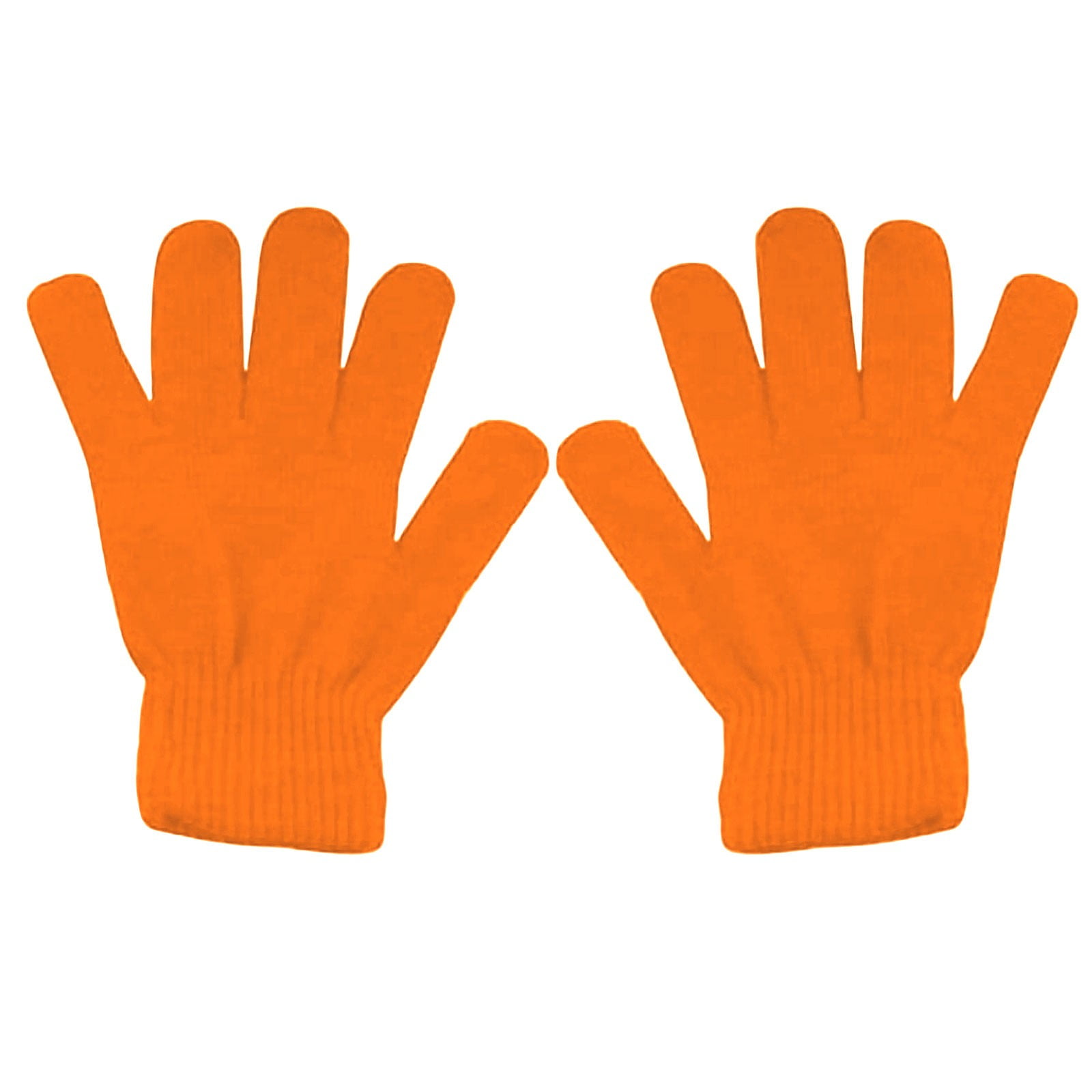 LGCASL Clearance! Winter Gloves Warm Strecty Knit Gloves for Men Women- Dark Gray One Size Orange