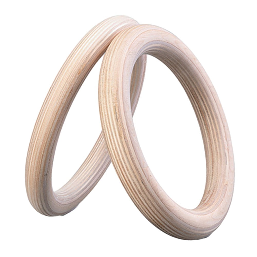 Wooden Gymnastics Rings Perfect For Strength And Conditioning Training 25Mm 19cm 28Mm 15cm