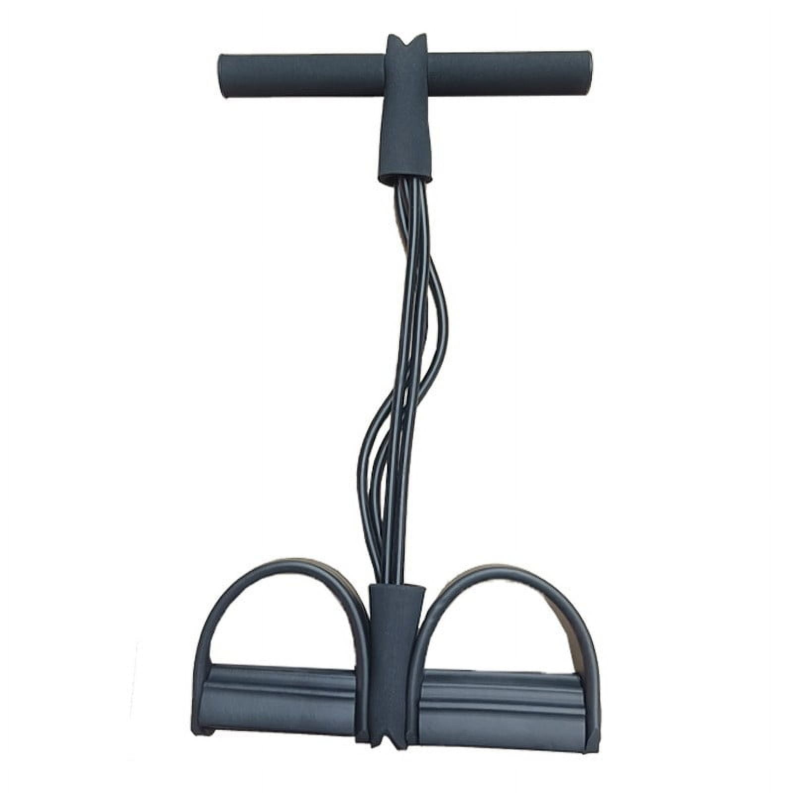 21 Fitness Resistance Bands-4 Tube Pedal Ankle Puller - Sit up Leg Stretch Rope Exercise Bands with Handles