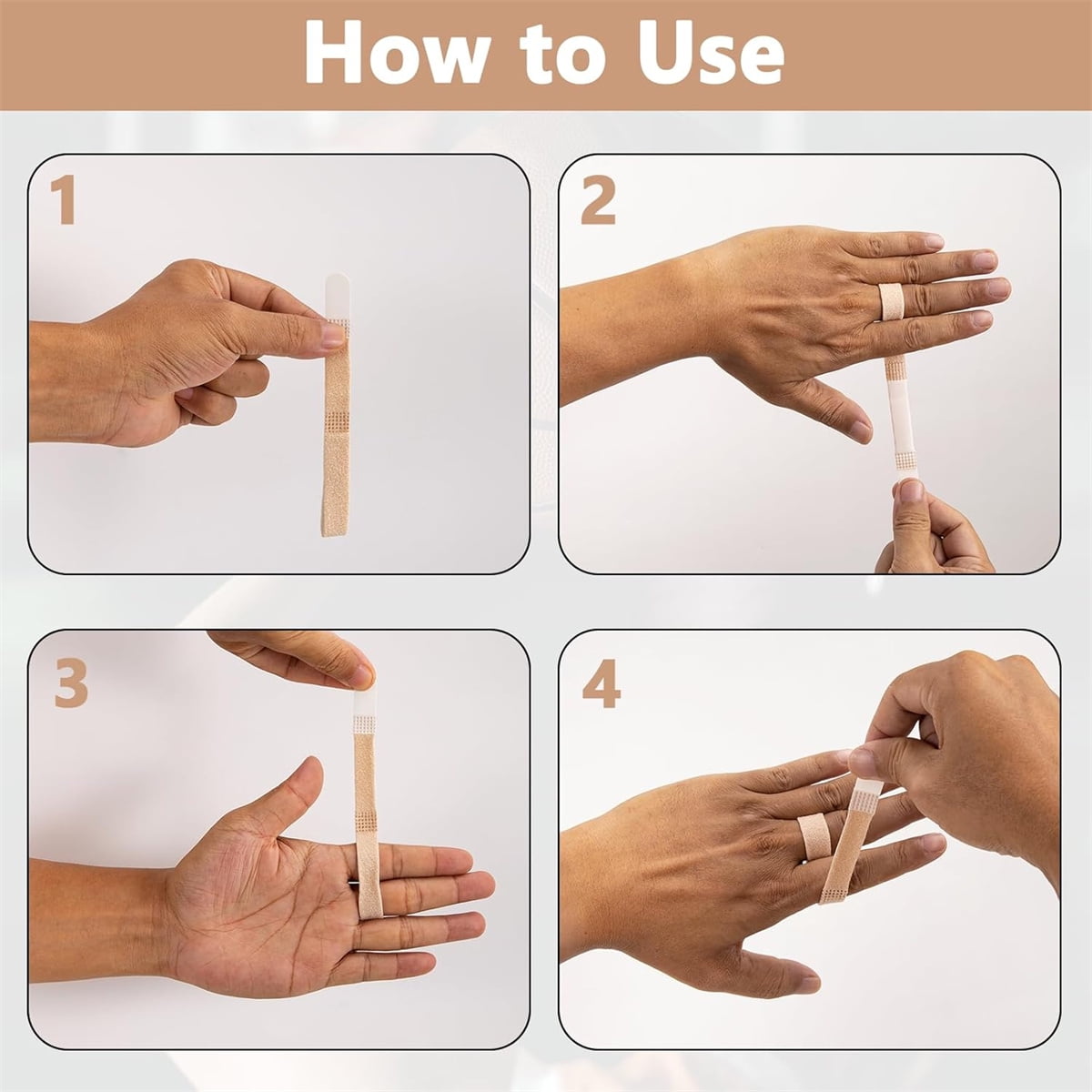 Hook and Loop Finger Wrap