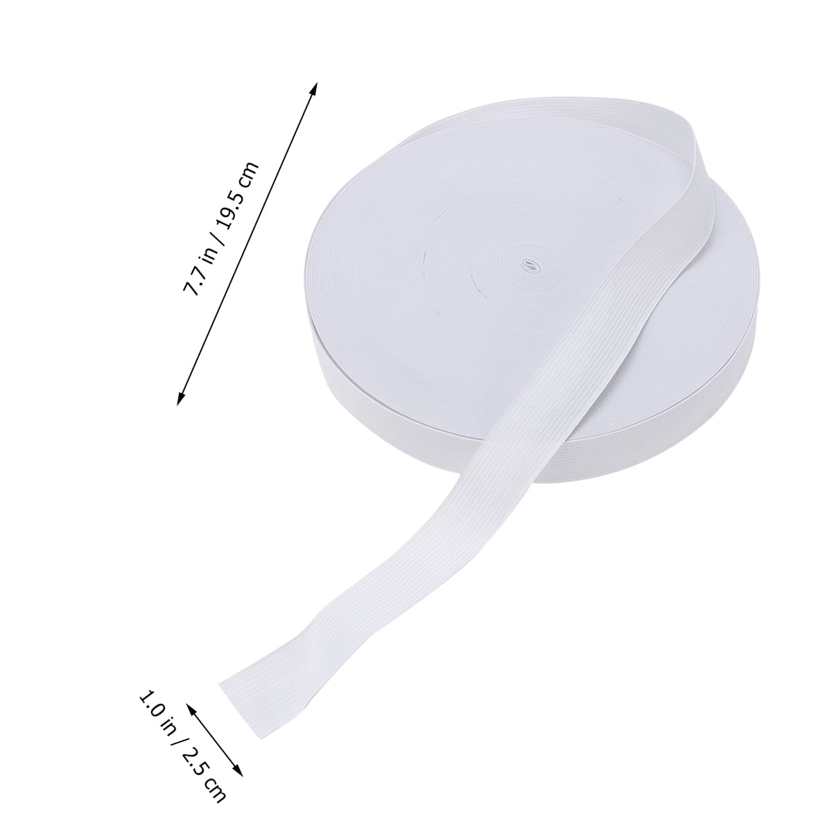 HOOWIFFY White Sewing Basting Tape for Elastic Band