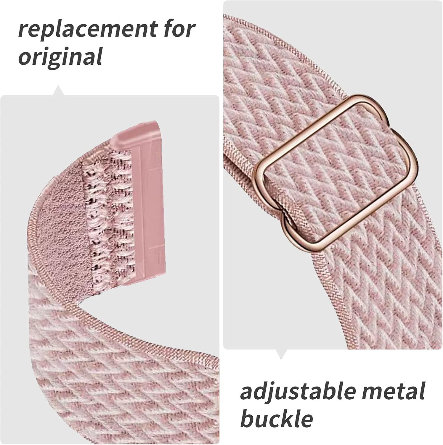 4-pack nylon - adjustable nylon sports band for Fitbit Versa 4/Versa 3/Sense
