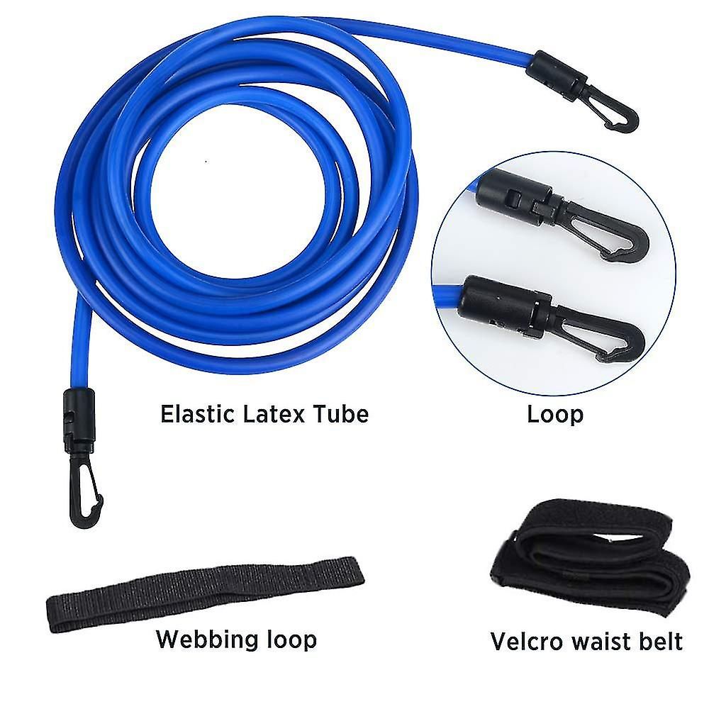 Adjustable swimming belt for pool