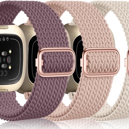 Elastic Braided Nylon Sport Strap for Fitbit Versa - Compatible Straps (Sense/Sense 2) Elastic Braided Nylon Sport Strap for Fitbit Versa - Compatible Straps (Sense/Sense 2)