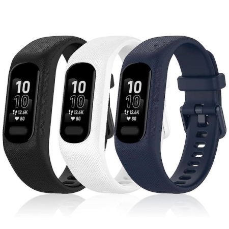 3pcs Soft Silicone Wristbands for Garmin Vivosmart 5 Wristband 3pcs Soft Silicone Wristbands for Garmin Vivosmart 5 Wristband