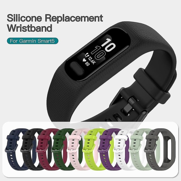 3pcs Soft Silicone Wristbands for Garmin Vivosmart 5 Wristband